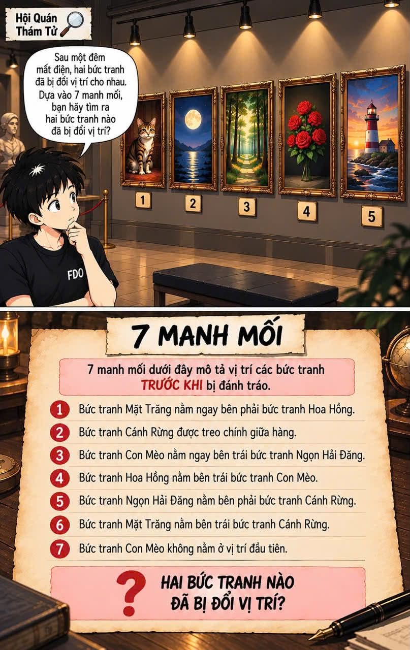 Hai bức tranh bị đổi chỗ