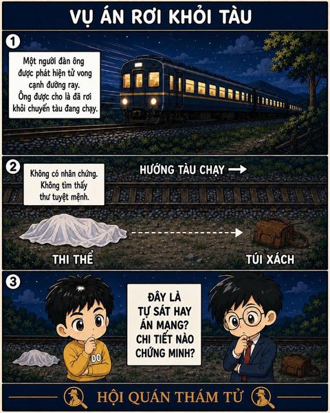Vụ án rơi khỏi tàu